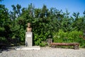 Humulesti memorial house - Ion Creanga statue