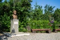 Humulesti memorial house - Ion Creanga statue