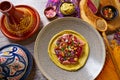 Humus with marinated tuna Moroccan recipe