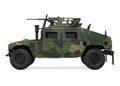 Humvee High Mobility Multipurpose Wheeled Vehicle Isolated Royalty Free Stock Photo