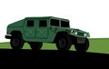 Humvee HMMWV M1114. Military truck. High mobility transport vehicle.