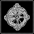 Hunab Ku. Mayan symbol. Vector illustration Royalty Free Stock Photo