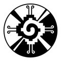 Hunab Ku symbol illustration Royalty Free Stock Photo
