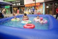 Hunan Huaihua, China: happy children swimming