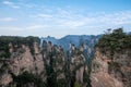 Hunan Zhangjiajie National Forest Park, the old house field `magic gathering` peaks Royalty Free Stock Photo