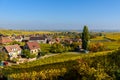 Hunawihr - small village in vineyards of alsace - france Royalty Free Stock Photo