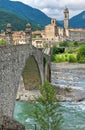 Hunchback Bridge. Bobbio. Emilia-Romagna. Italy.