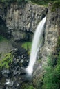 Hundafoss waterfall in summer Iceland Royalty Free Stock Photo