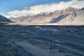 Sand dunes in the Nubra valley Royalty Free Stock Photo