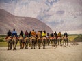 Hunder is a village in Leh district of Ladakh, India famous for Sand dunes, Bactrian camels