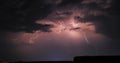 Thunderstorms are massive clouds with thunder and lightning discharges in the sky