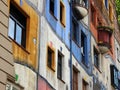 Hundertwasser Colorful City Apartment Building in Vienna Austria Royalty Free Stock Photo