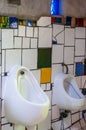 Hundertwasser designed toilets in Kawakawa, Northland, New Zealand