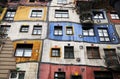 Hundertwasser house Royalty Free Stock Photo