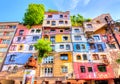 Hundertwasser house facade in Vienna, Austria