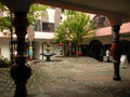 Hundertwasser house in Magdeburg, Germany.