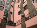 Hundertwasser house in Magdeburg, Germany.