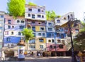 Hundertwasser house in Vienna, Austria Royalty Free Stock Photo