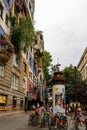 Hundertwasserhaus coloful house in Vienna Wien, Austria.