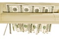 Hundred Dollar Bills Being Shredded Royalty Free Stock Photo