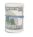 Hundred dollar bills Royalty Free Stock Photo