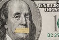 Hundred dollars USA, a symbol of instability of the economy