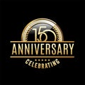 150th Anniversary emblem. Anniversary badge. Royalty Free Stock Photo