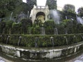 The Hundred Fountains Cento Fontane in the beautiful gardens of Villa D`Este, in Tivoli, Italy.