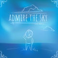 Hundred important reminders - notes - Admire the Sky - Blue land