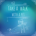 Hundred important reminders - notes - Take a walk with a pet - C