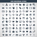 Hundred media icons