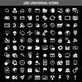 Hundred media icons