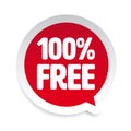 Hundred Percent free sticker tag