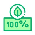 Hundred Percent Icon Vector Outline Illustration