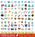 Hundred shiny Icons