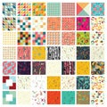 Hundred universal different geometric seamless patterns.