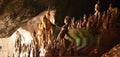 Hundreds of Buddha statues inside Pak Ou Caves, Luang Prabang in Laos