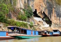 Hundreds of Buddha statues inside Pak Ou Caves, Luang Prabang in Laos