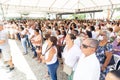 Hundreds of Catholics attend the outdoor mass on the traditional first Friday of 2023 at Senhor do Bonfim church