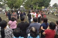 Hundreds of Catholics do Procession of the Cross in St. Paul`s Church Weather Semarang, Friday, April 14, 2017, In the way of the