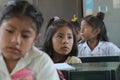 LIMA, PERU - MARCH 01, 2012: HUNDREDS OF CHILDREN START THE SCHOOL YEAR IN ONE OF THE DISTRICTS OF THE CITY OF LIMA. PRESENTIAL Royalty Free Stock Photo