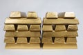 Deposit of illegal gold in amount of 500 kilos in standard bricks Royalty Free Stock Photo