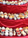 Hundreds of pastry pastries with custard and fruit Royalty Free Stock Photo