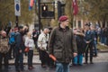 Hundreds of people with former defence minister Johnny Mercer in a London march to support veterans