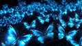 hundreds of shining butterflies, wallpaper fairytale art, ai generated image