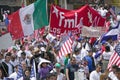 Hundreds of thousands of immigrants participate in march for Immigrants and Mexicans protesting against Illegal Immigration reform