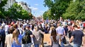 Warsaw, Poland. 4 June 2023. Hundreds of thousands march in anti-government protest to show support for democracy.