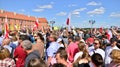 Warsaw, Poland. 4 June 2023. Hundreds of thousands march in anti-government protest to show support for democracy.