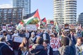 Hundreds of thousands of people march for Palestine in London, UK