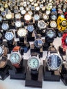 Hundreds of wristwatches all different makes